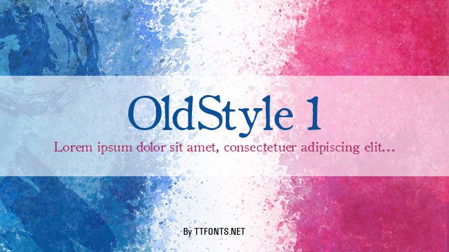 OldStyle 1 example